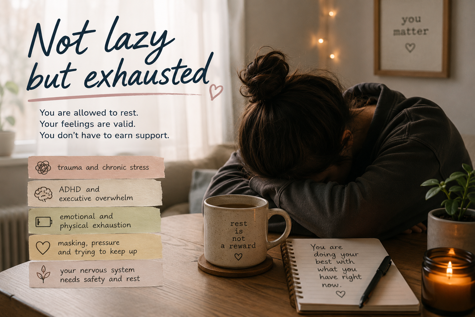 Not Lazy but Exhausted | Trauma, ADHD and Burnout